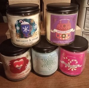 Holiday candles handsoaps  from bath and body works
